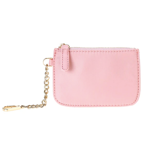 Blush Nylon Keychain Wallet
