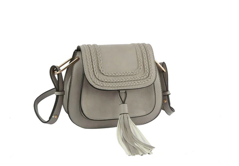 Light Grey Saddle Bag