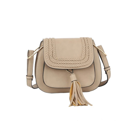 Taupe Saddle Bag